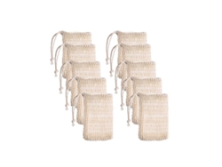 20 Bolsitas De Jabón De Sisal Con Cordón Para Exfoliación Y Masaje En La Ducha.