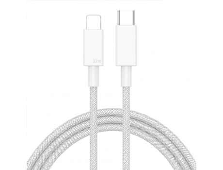 Cable Datos Pd Carga Rápida Línea Trenzada Compatible Teléfono para iPhone 12/13 Gris