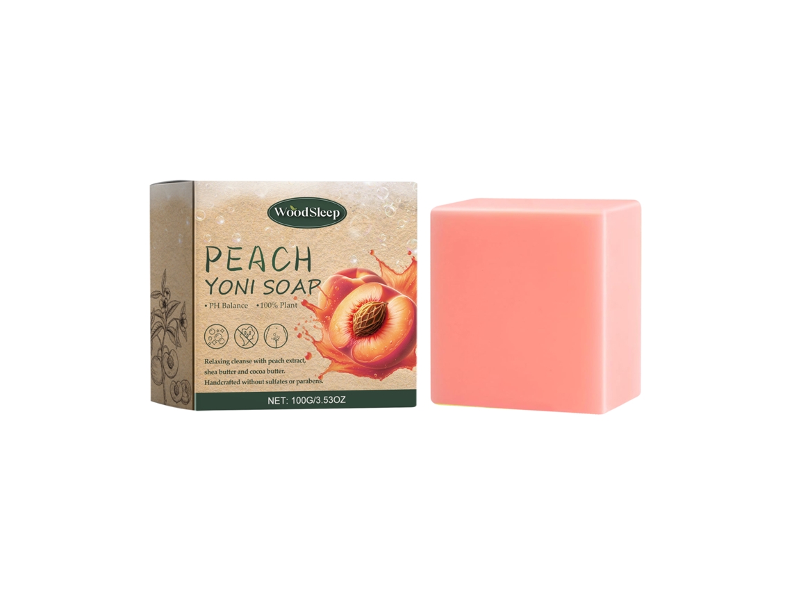 Jabón natural de melocotón Woodsleep para mujer