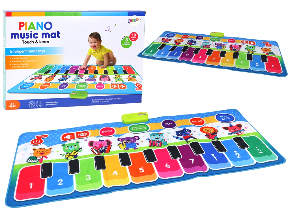B.active Tapete Musical Educativo Interactivo para Danza, Instrumentos y Sonidos