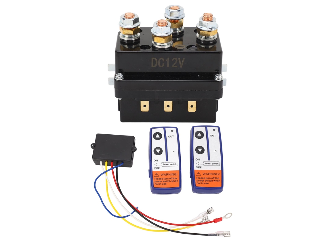 Kit De Relé De Cabrestante 12v 500a Com Controle Remoto Para Atv Motosserra Cortacésped
