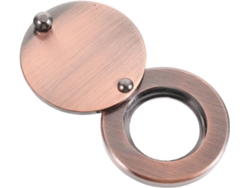 Mirilla Metálica De 1,18 X 0,63 X 0,12 Pulgadas Para Puerta, Cubierta Giratoria Para Seguridad.