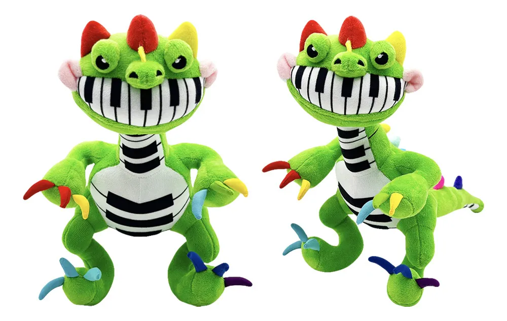 Juego de peluche Pianosaurus, Hora de pesadillas, Juguete de piano de dinosaurio