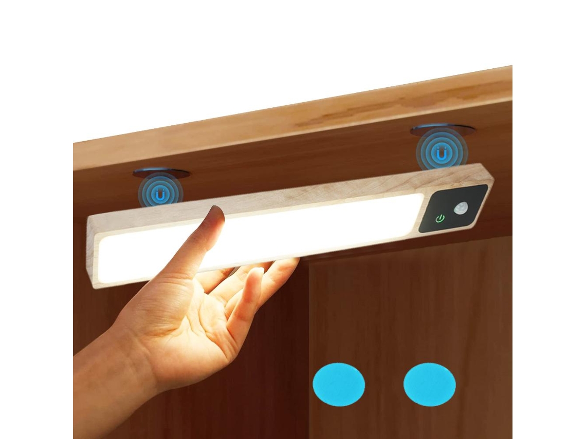 2026-luz De Armario Con Sensor De Movimiento Recargable 35 Led, Luz Nocturna Con Control Táctil Y Regulable Para Cocina, Armario Y Ropero