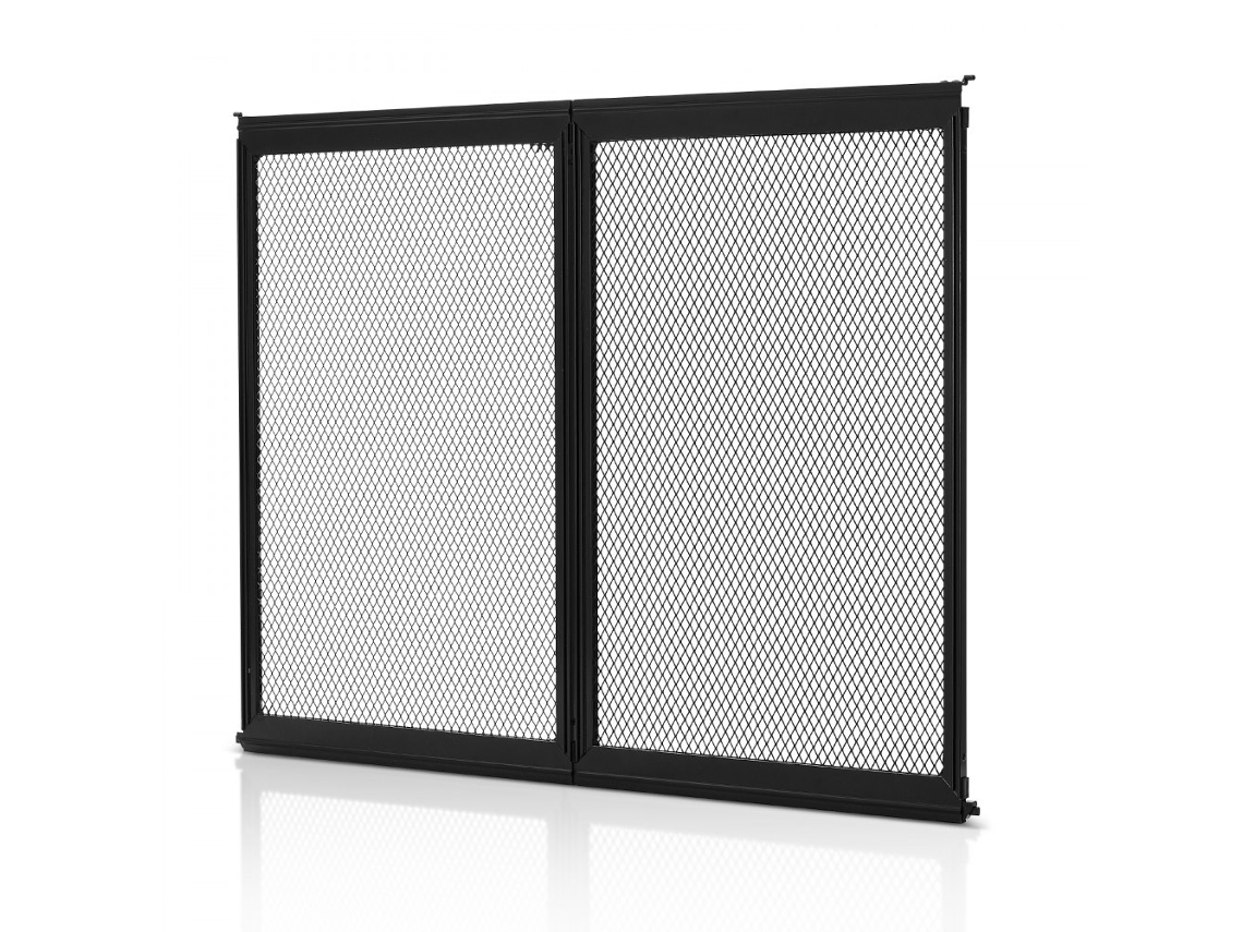 Mosquitera para puerta de autocaravana (622 x 508 mm, aluminio, color negro) Tekmaquinas