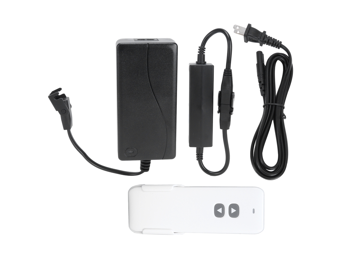 Controlador de elevación Primerox con ajustador lineal de 29 V para cortinas y puertas residenciales.