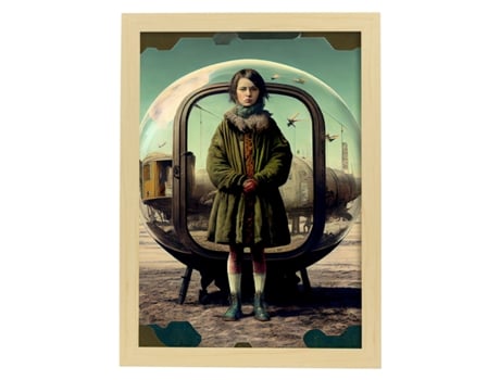 NACNIC Poster Bienvenida En Estilo Surrealismo Cinematográfico Ilustraciones Y Grabados De Historieta Abstracta Y Artística A4 Marcos Negros