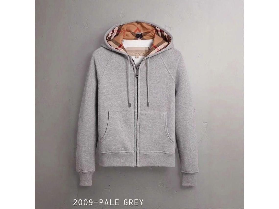 Sudadera Con Capucha De Mujer Estilo Casual Coreano-japonés Tela Algodón Romano Gris Plata Tallas S-xxl Cremallera Xl Gris Plata