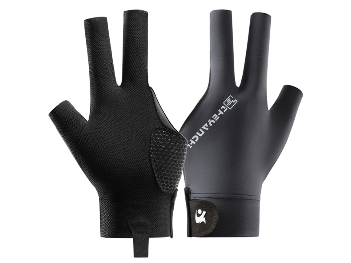Guantes De Billar Cómodos, Transpirables Y Antideslizantes Con Tres Dedos Para Jugadores De Snooker Y Pool.