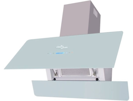 vidaXL Campana extractora con pantalla táctil blanco 900 mm