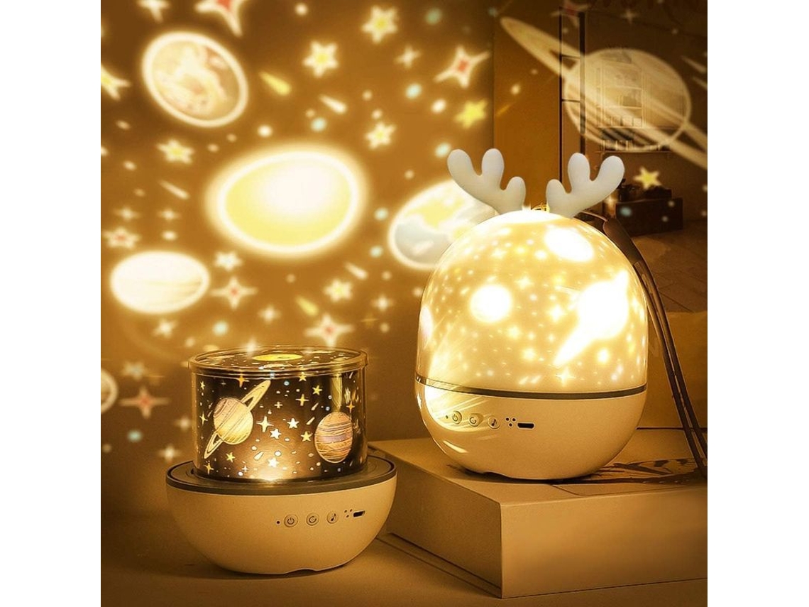 Proyector De Luz Nocturna Para Bebés, Luz Nocturna Led Musical Con Rotación De 360°.