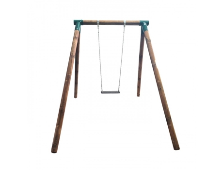Columpio Individual de Madera Redonda Masgames Fuji Adultos MASGAMES OUTDOOR GAMES