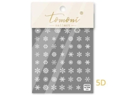 Pegatinas 3d 5d Para Uñas Con Diseño Láser, Copo De Nieve Navideño De Invierno, Purpurina De Cristal, Autoadhesivas Mp5164to774