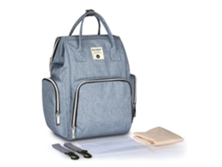 Mochila para pañales de bebé con bolsillos isotérmicos y gran capacidad, impermeable.