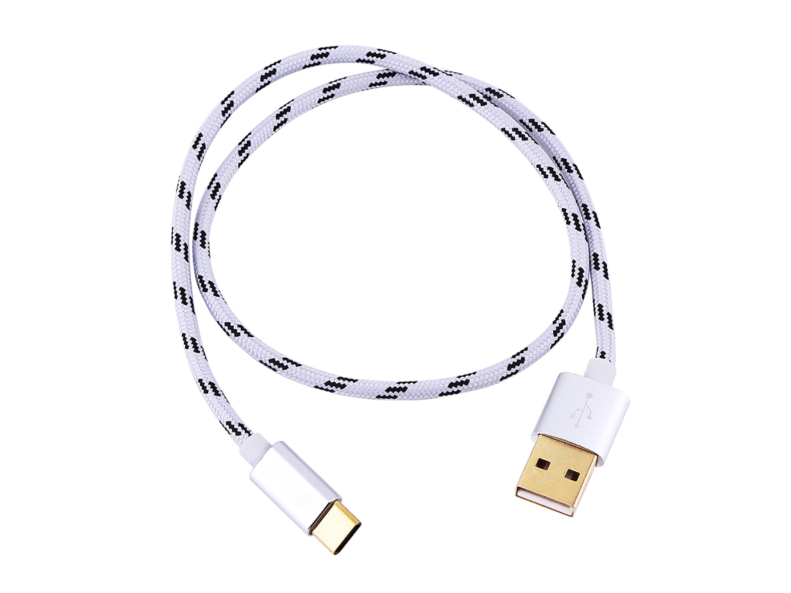 Cable De Carga Y Sincronización De Datos Usb 3.1 Tipo C Trenzado De Super Velocidad Reversible De 0.5m-3m Gris