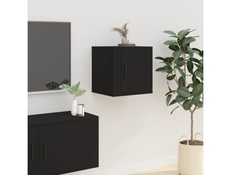 Mueble De Tv De Pared VIDAXL Negro Madera contrachapada (40x34.5x40 )