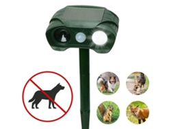 MEOIRUERY Repelente Ultrasónico para Animales Solar Impermeable con Flash y Batería para Perros, Gatos, Ardillas, Ratones