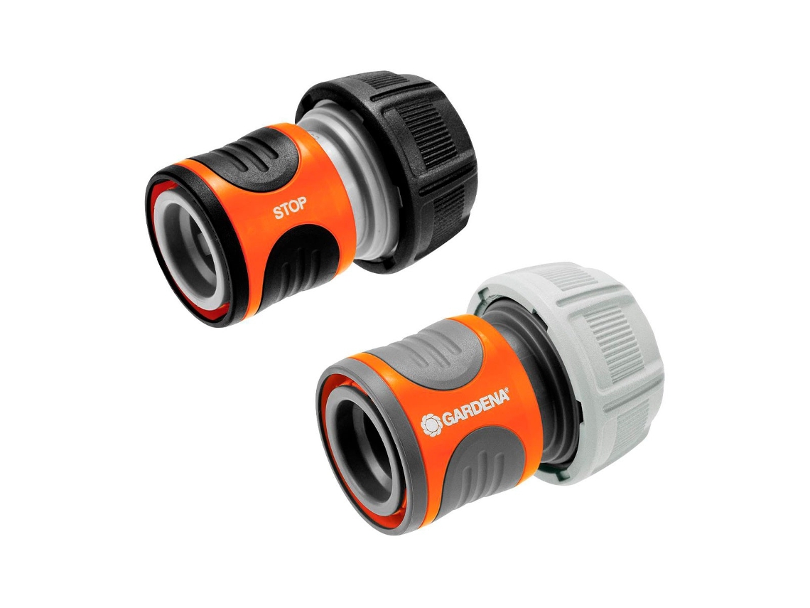 Conector De La Manguera Gardena Waterstop 19 Mm Gris/Naranja (18275-20) GARDENA