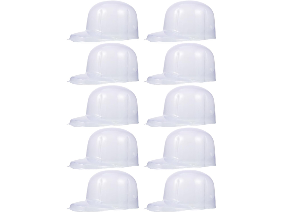 Soporte Sombreros Pvc Blanco 10 Piezas Textura Firme Ligera Gorras Viaje Mantiene Perfectamente Forma