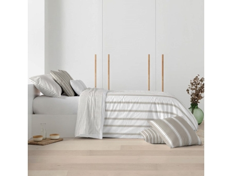 Funda Nórdica con Botones BELUM (220 x 220 cm - Algodón Orgánico - Blanco)