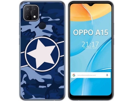 Carcasa Oppo A15 TUMUNDOSMARTPHONE Camuflaje 03 Multicolor