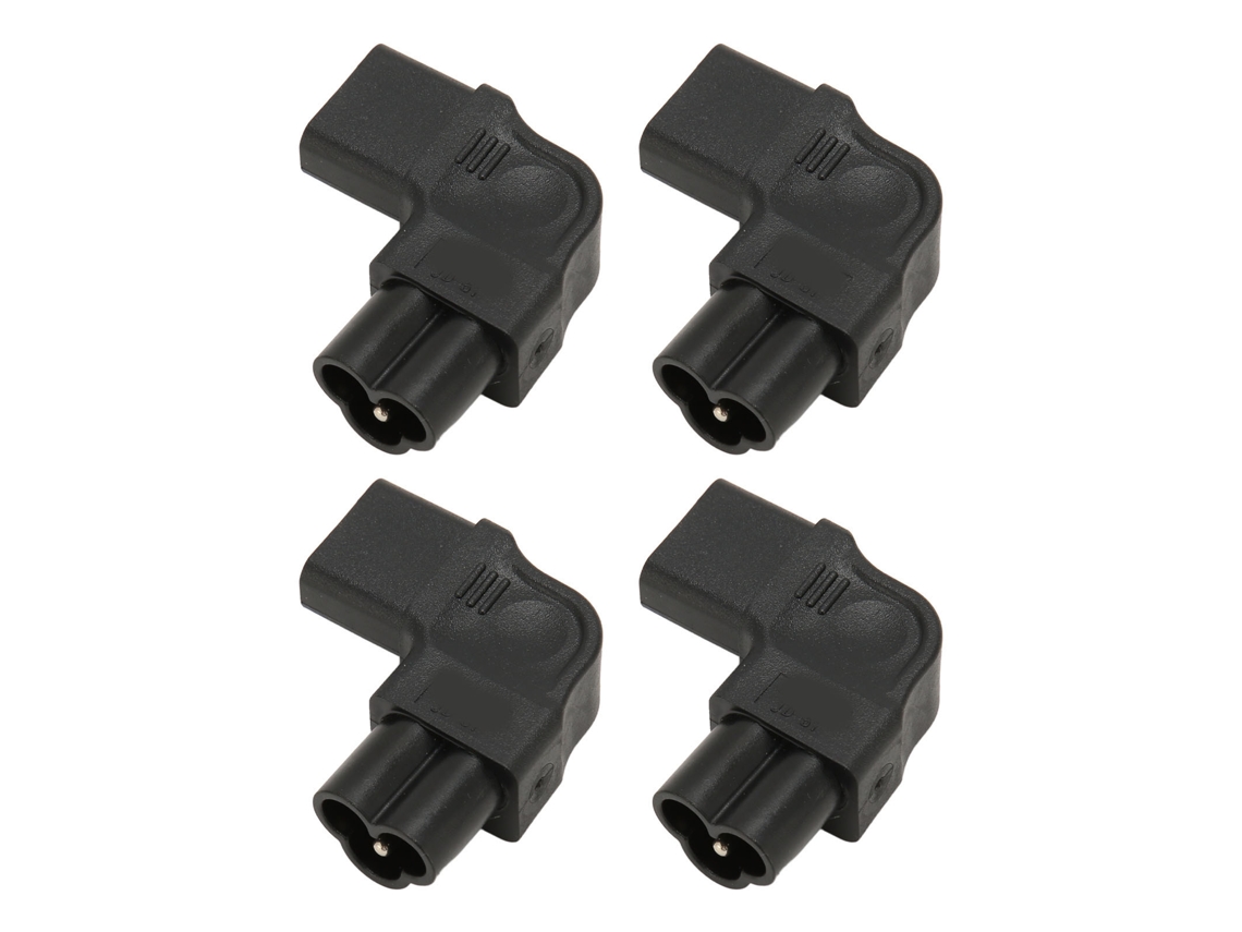 Adaptador De Energia Iec320 C6 Para C13 90 Graus 2.5a-10a 250v Para Ups Computador 4pcs