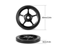 2pcs Ruedas Auxiliares Ultraligeras Cnc De Aluminio Para Bicicleta Plegable Con Tornillos M6 Accesorios De Bicicleta