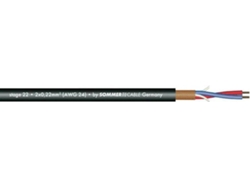 Cable Micrófono SOMMER CABLE 2x0.22 100m bk Stage 22