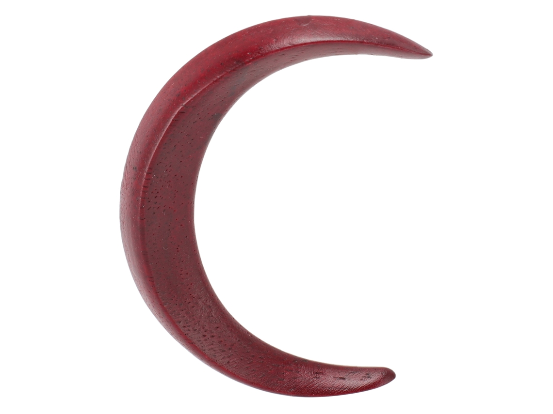 Peineta De Madera Con Forma De Luna, Pinza Decorativa Tallada Para El Cabello, Versátil Para Uso Diario, Fiestas, Viajes, Talla S, Marrón Claro.