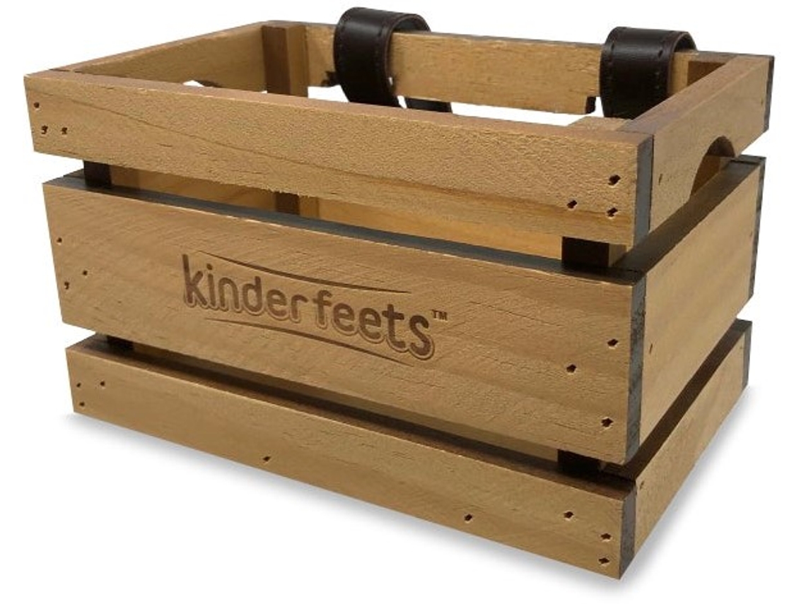 KINDERFEETS Cesta para bicicleta de madera