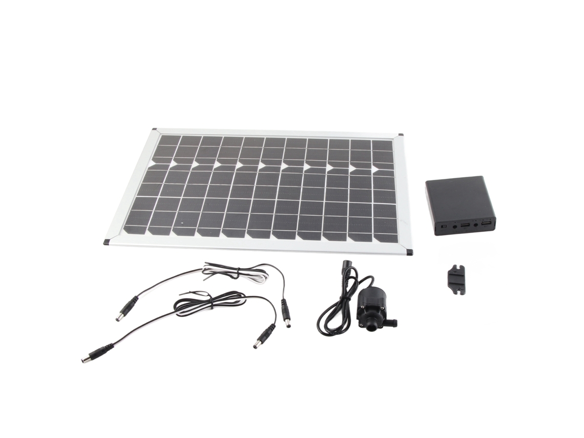Bomba De Agua Solar De 20 W Con Panel Solar Fontaine, Sumergible De 12 V Y Elevador De 5 M Para Piscinas Y Jardines.