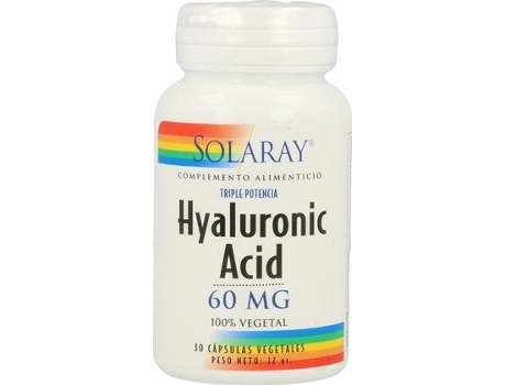Complemento Alimentar SOLARAY Hyaluronic Acid (30 cápsulas vegetais de 60mg)