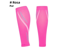 (rosa L-xl) Mangas De Compresión Para Pantorrillas (20-30 Mmhg), Calcetines De Compresión Sin Pie