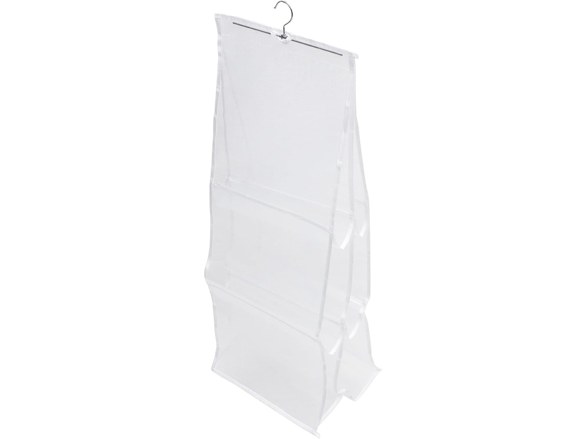 Organizador Colgante Nailon Blanco Bolsa Capacidad Diseño Multicapa Práctico Almacenamiento Pared Armario Mano