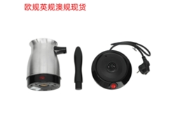 Cafetera eléctrica de acero inoxidable de estándar europeo, 0,6 l, solo enchufable. Mdug (verde claro)