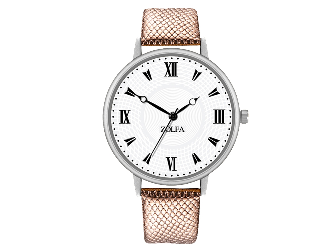 Elegante Reloj De Pulsera Para Mujer Con Cuarzo Y Correa De Cuero Marrón.