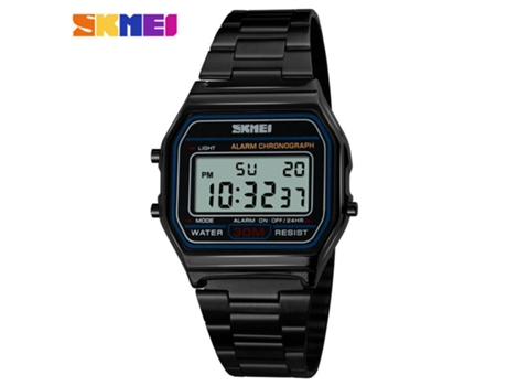 Reloj Digital para Hombre Relojes de Pulsera Impermeables Cuadrados de Negocios-Negro LUUCOZK
