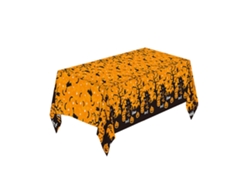 Mantel de Halloween, calabaza desechable, telaraña y murciélago, decoración de mesa de fiesta estilo B Viewleaf