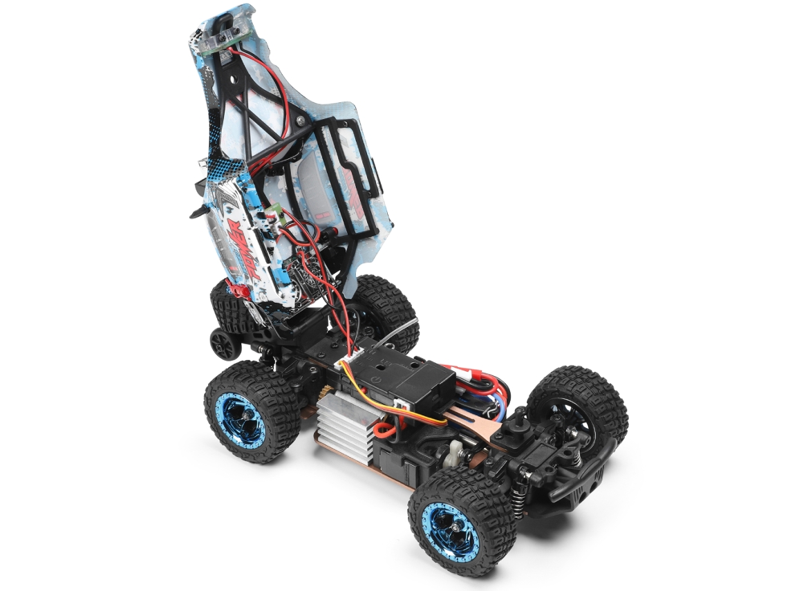 Una Batería wltoys 284161 Rtr 1/28 2.4g 4wd Todoterreno Escalada Led Alta Velocidad Proporcional Juguetes