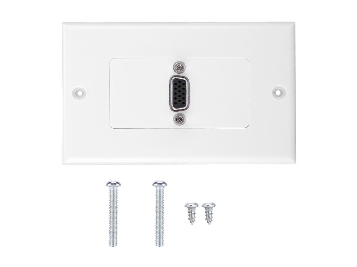 Painel De Parede Com Tomada Vga Em Abs, Adaptador De Montagem, Fácil Instalação Para Engenharia