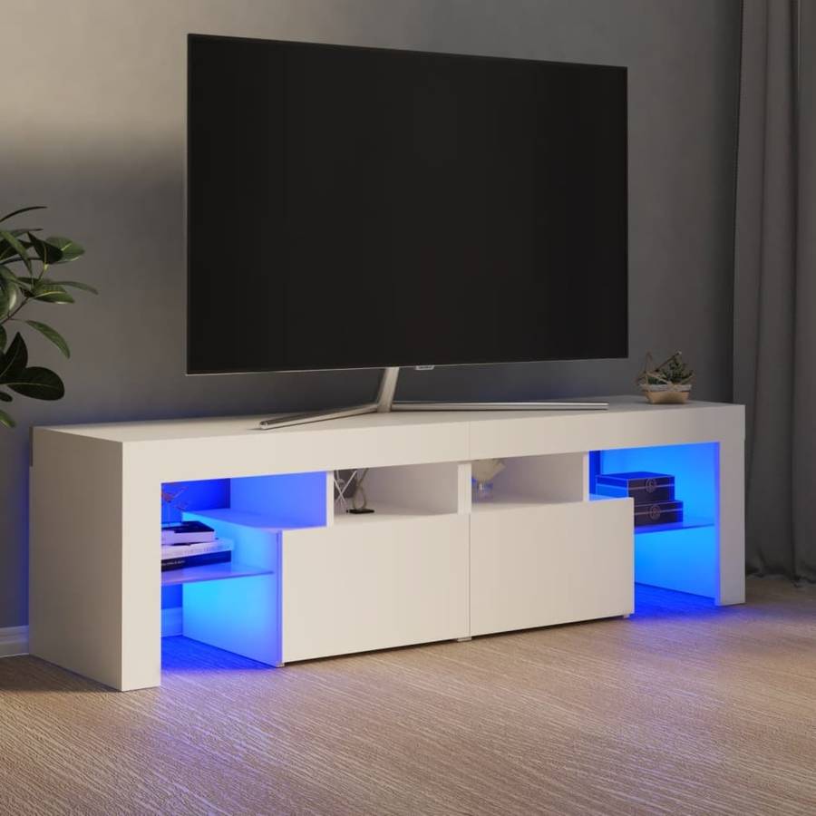 Mueble Para Tv con luces led blanco 140x366x40 cm vidaxl 140x35x40cm 140x35x40 804364 140 35 40