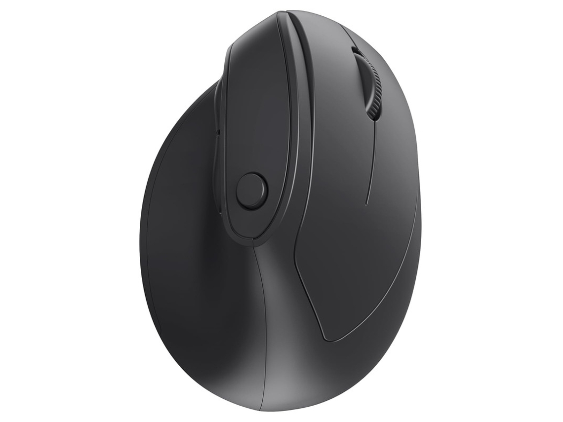 Ratón inalámbrico ergonómico Bestvite, doble conexión USB Bluetooth, 1000/1600/2400 DPI, negro