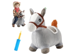 Juguete inflable de felpa, rebote seguro y estable, color gris OEM