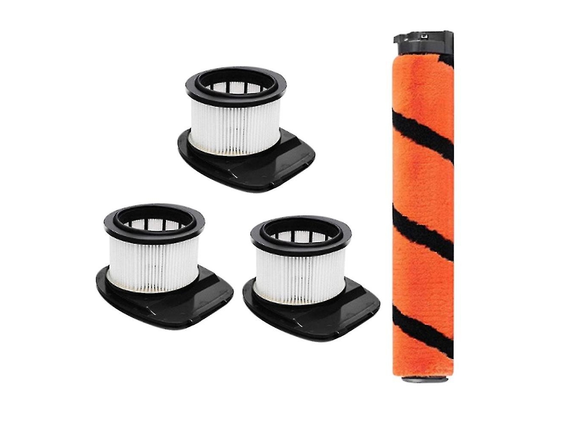 4 filtros de rodillo de cepillo principal para Shark iz162h, iz362h, iz363ht y iz440h.
