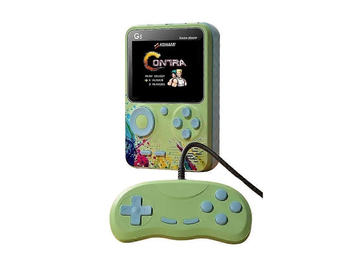 Consola De Juegos Portátil Retro Elosung G5 Con 500 Juegos Clásicos, Color Verde