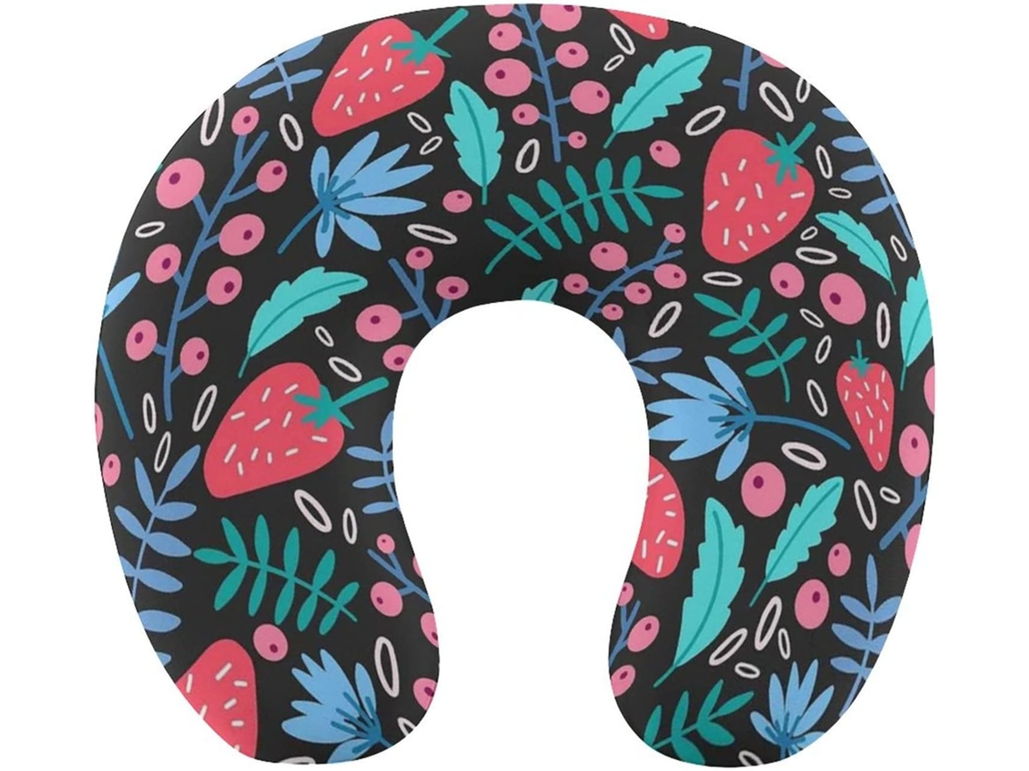 Almohada Viaje Forma Fresa Espuma Viscoelástica Viscoelástica Fácil Relajación Cómodos Familia.brfácil