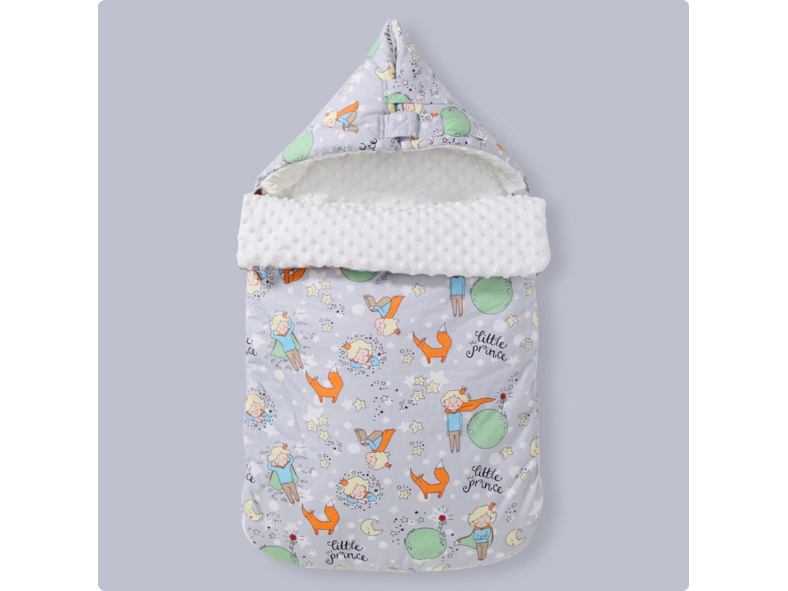 Saco de dormir para cochecito de bebé, cálido saco de dormir de invierno para evitar sobresaltos, con doble cremallera (Prince 88 x 46 cm)