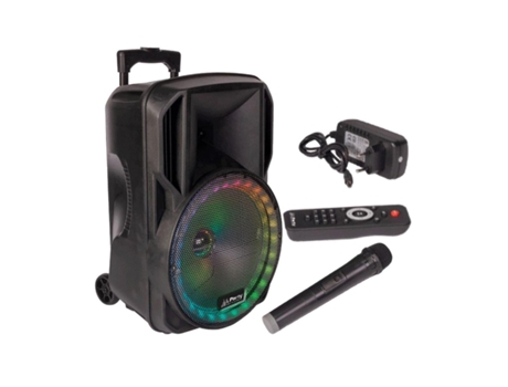 Altavoz Amplificado 12'' Usb/Fm/Bt/Sd/Bat Vhf Fiesta Negro
