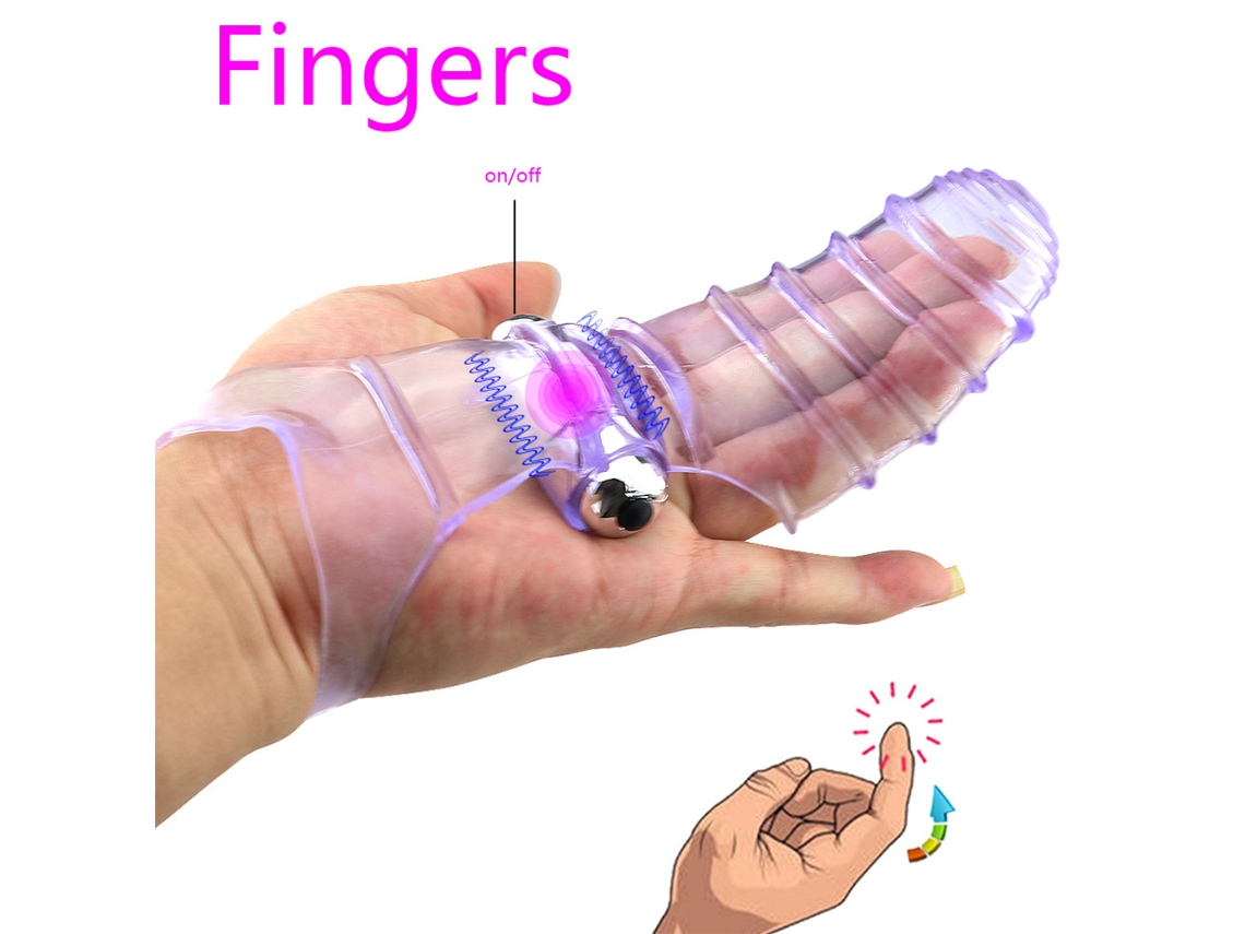 Manga Vibradora Para Dedo Vibrador Masaje Punto G Estimulación Clítoris Juguetes Sexuales Para Mujer