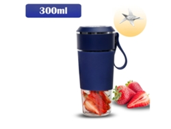 Exprimidor portátil recargable Facpoet con vaso para batidos y seis cuchillas azules